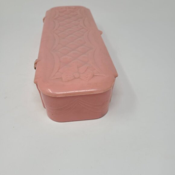 Stor-Aid Vintage Pink Lingerie Storage Container 13x4x2 - Picture 3 of 8
